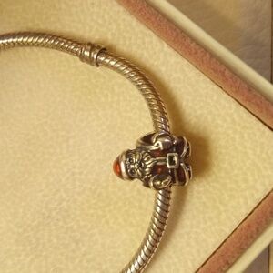 Pandora St. Nick Santa Claus Charm with Red Enamel